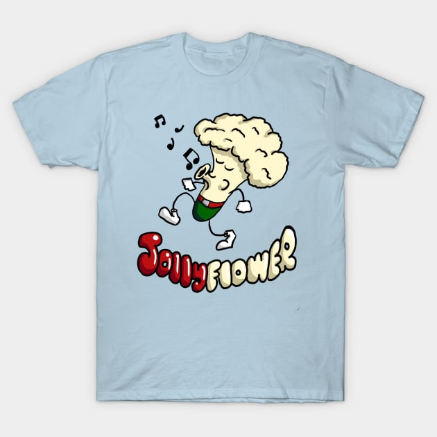 Jollyflower Gardening Vegetables Funny T-Shirt by Kev Brett Designs